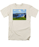 Goat Island Lighthouse Newport Rhode Island - Men's T-Shirt  (Regular Fit)