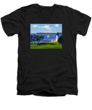 Goat Island Lighthouse Newport Rhode Island - Men's V-Neck T-Shirt