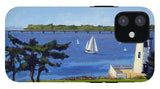 Goat Island Lighthouse Newport Rhode Island - Phone Case