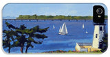 Goat Island Lighthouse Newport Rhode Island - Phone Case