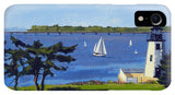 Goat Island Lighthouse Newport Rhode Island - Phone Case