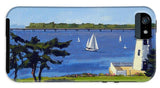 Goat Island Lighthouse Newport Rhode Island - Phone Case