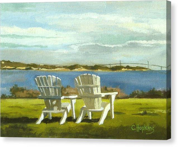 Newport Bridge Newport Rhode Island - Canvas Print