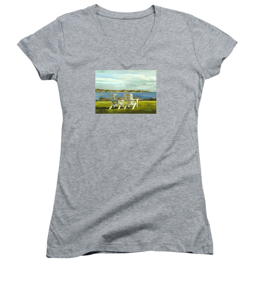 Newport Bridge Newport Rhode Island - Women's V-Neck