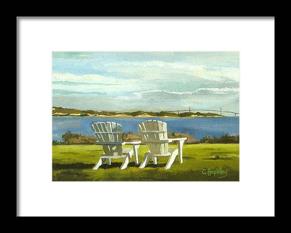 Newport Bridge Newport Rhode Island - Framed Print