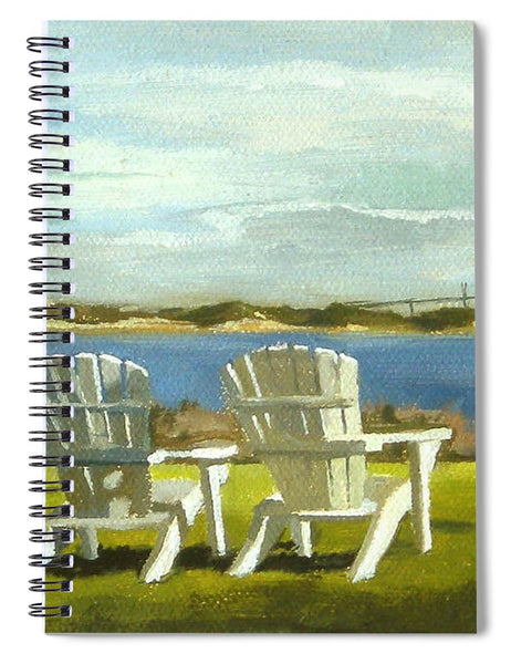 Newport Bridge Newport Rhode Island - Spiral Notebook