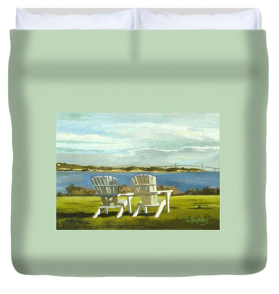 Newport Bridge Newport Rhode Island - Duvet Cover
