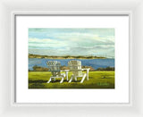 Newport Bridge Newport Rhode Island - Framed Print