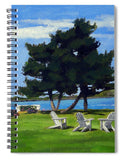 Goat Island Lighthouse Newport Rhode Island - Spiral Notebook