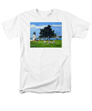 Goat Island Lighthouse Newport Rhode Island - Men's T-Shirt  (Regular Fit)
