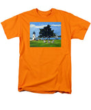 Goat Island Lighthouse Newport Rhode Island - Men's T-Shirt  (Regular Fit)