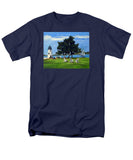 Goat Island Lighthouse Newport Rhode Island - Men's T-Shirt  (Regular Fit)