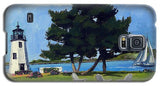 Goat Island Lighthouse Newport Rhode Island - Phone Case