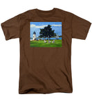 Goat Island Lighthouse Newport Rhode Island - Men's T-Shirt  (Regular Fit)