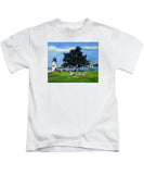 Goat Island Lighthouse Newport Rhode Island - Kids T-Shirt