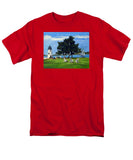 Goat Island Lighthouse Newport Rhode Island - Men's T-Shirt  (Regular Fit)