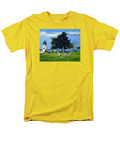 Goat Island Lighthouse Newport Rhode Island - Men's T-Shirt  (Regular Fit)