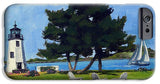 Goat Island Lighthouse Newport Rhode Island - Phone Case