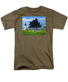 Goat Island Lighthouse Newport Rhode Island - Men's T-Shirt  (Regular Fit)