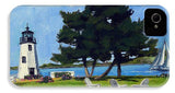 Goat Island Lighthouse Newport Rhode Island - Phone Case
