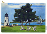 Goat Island Lighthouse Newport Rhode Island - Carry-All Pouch