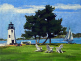 Goat Island Lighthouse Newport Rhode Island - Puzzle