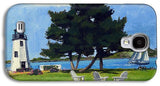 Goat Island Lighthouse Newport Rhode Island - Phone Case