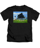 Goat Island Lighthouse Newport Rhode Island - Kids T-Shirt