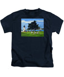 Goat Island Lighthouse Newport Rhode Island - Kids T-Shirt