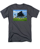 Goat Island Lighthouse Newport Rhode Island - Men's T-Shirt  (Regular Fit)