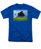 Goat Island Lighthouse Newport Rhode Island - Men's T-Shirt  (Regular Fit)