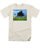 Goat Island Lighthouse Newport Rhode Island - Men's T-Shirt  (Regular Fit)