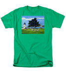 Goat Island Lighthouse Newport Rhode Island - Men's T-Shirt  (Regular Fit)