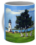 Goat Island Lighthouse Newport Rhode Island - Mug
