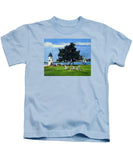 Goat Island Lighthouse Newport Rhode Island - Kids T-Shirt