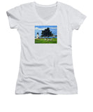 Goat Island Lighthouse Newport Rhode Island - Women's V-Neck