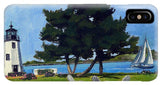 Goat Island Lighthouse Newport Rhode Island - Phone Case
