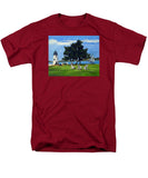 Goat Island Lighthouse Newport Rhode Island - Men's T-Shirt  (Regular Fit)