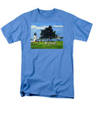 Goat Island Lighthouse Newport Rhode Island - Men's T-Shirt  (Regular Fit)