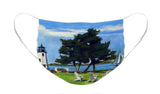 Goat Island Lighthouse Newport Rhode Island - Face Mask