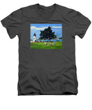 Goat Island Lighthouse Newport Rhode Island - Men's V-Neck T-Shirt