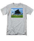 Goat Island Lighthouse Newport Rhode Island - Men's T-Shirt  (Regular Fit)