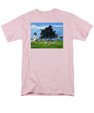 Goat Island Lighthouse Newport Rhode Island - Men's T-Shirt  (Regular Fit)