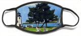 Goat Island Lighthouse Newport Rhode Island - Face Mask