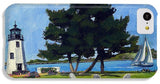 Goat Island Lighthouse Newport Rhode Island - Phone Case