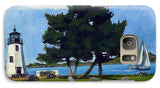 Goat Island Lighthouse Newport Rhode Island - Phone Case