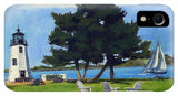 Goat Island Lighthouse Newport Rhode Island - Phone Case