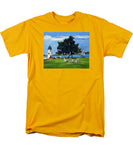 Goat Island Lighthouse Newport Rhode Island - Men's T-Shirt  (Regular Fit)