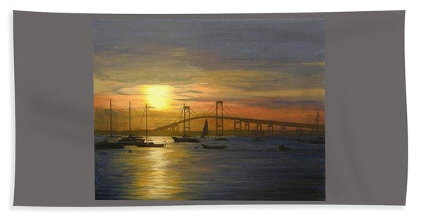 Newport Bridge Newport Rhode Island - Beach Towel