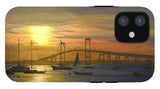 Newport Bridge Newport Rhode Island - Phone Case